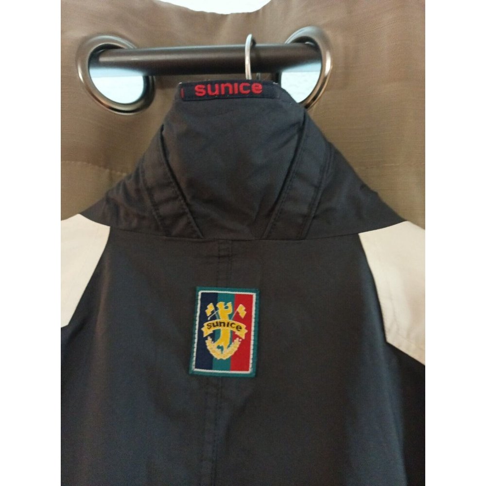 Men's Vintage Sunice Colorblock Windbreaker Jacket Magnetic button Double Cuff L - Picture 11 of 14